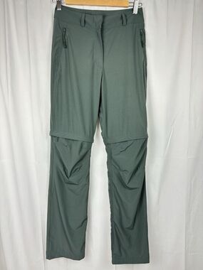 Anko Women’s 6 Green Zip Off Pants/ Shorts Inseam 9in/30in High Rise Hiking